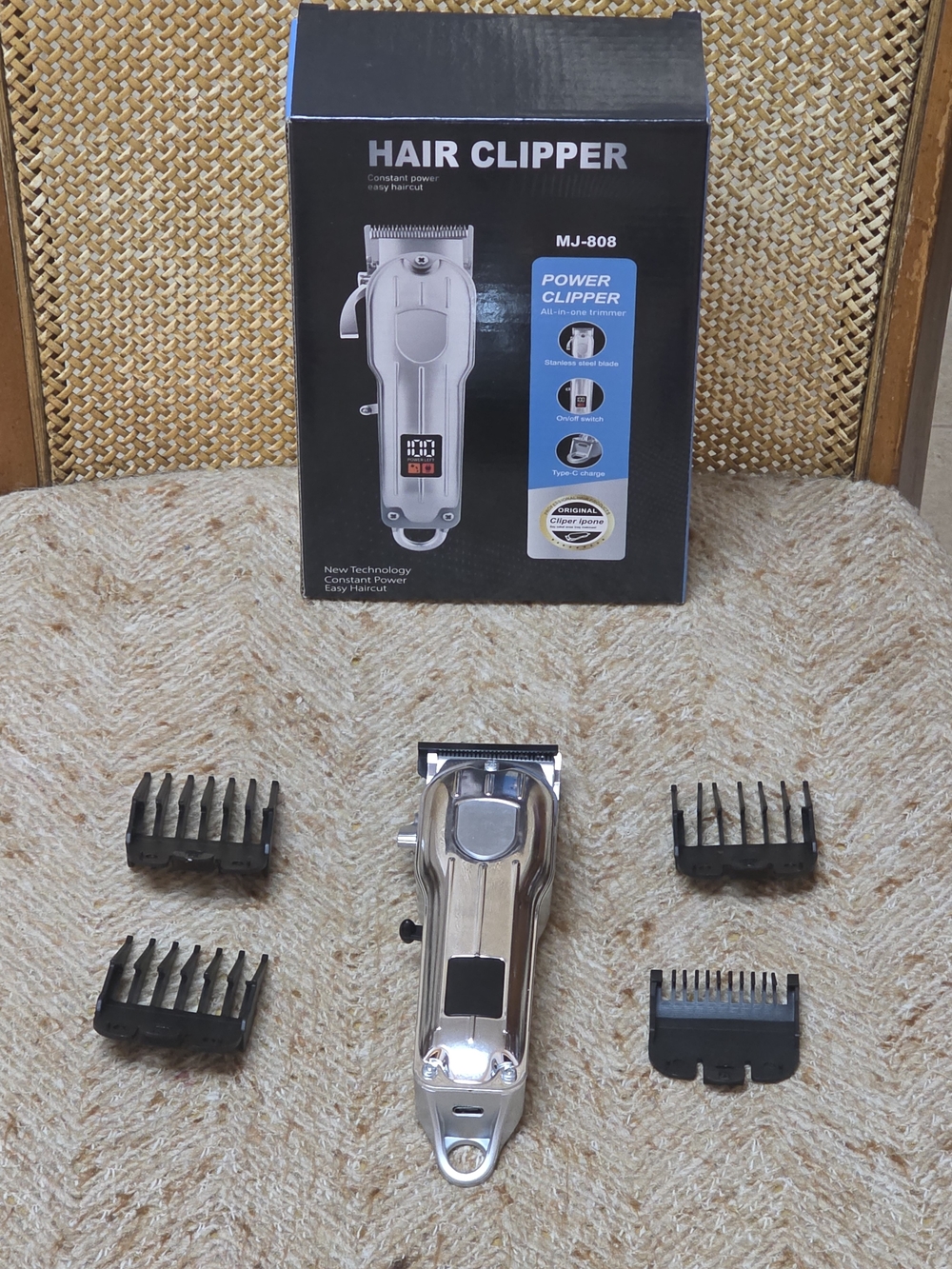 MJ-808 Cordless Hair Clipper & Trimmer Set - Open Box (Never Used)